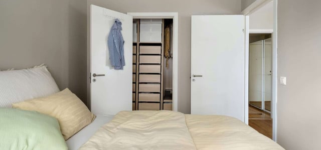 geschlossene Schlafzimmertür