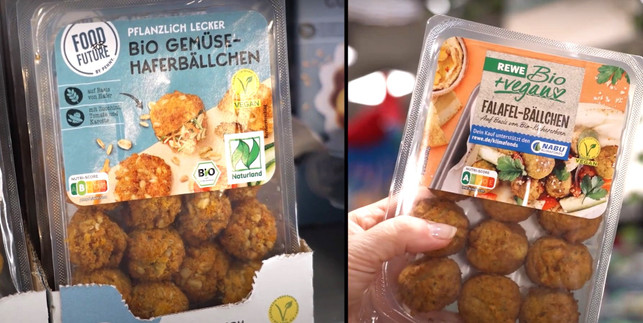 verpackte Bällchen