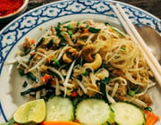 Glasnudeln Wok asiatisch vegetarisch vegan Rezept