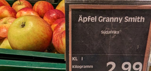 Äpfel vom anderen Ende der Welt: Muss das im Herbst sein?