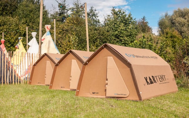 Outdoor Zubehör Zelt KarTent KarTent: Das Zelt aus Karton als nachhaltiges Camping-Zubehör