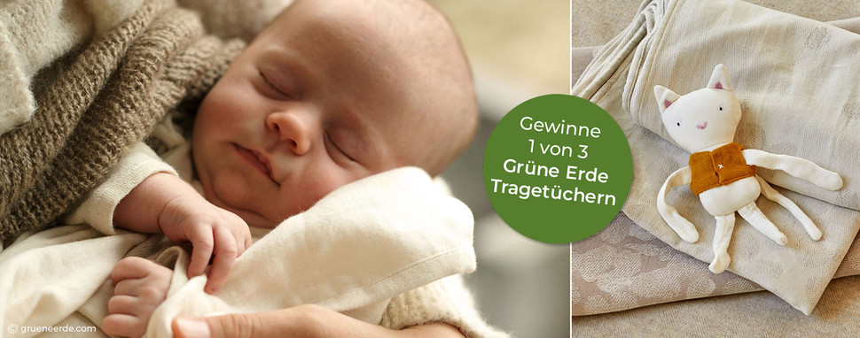 Grüne Erde Gewinnspiel Baby Tragetuch ökologischer babyschlaf