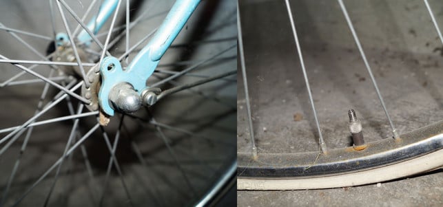 die-radmutter-links-und-das-ventil-rechts-schoener-utopia-170628 Die Radmuttern (links) und das Ventil (rechts).