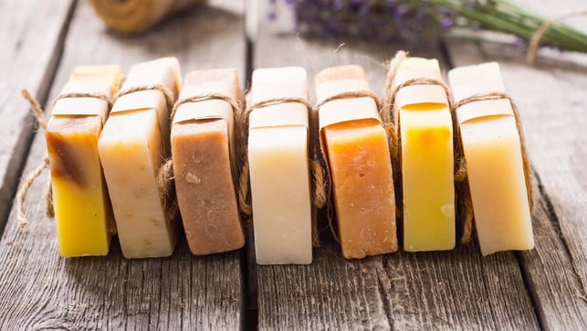 Handmade natural soap with lavander seife selber machen