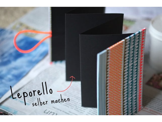 Weihnachtsgeschenke selber machen: buntes Leporello Weihnachtsgeschenke selber machen: buntes Leporello