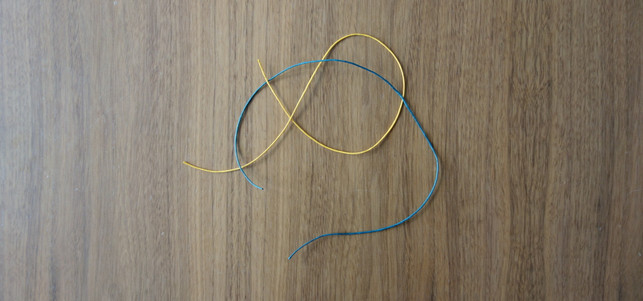 Seemannsknoten-Armband selber machen Armband selber machen … es folgt ein zweites Stück Band …