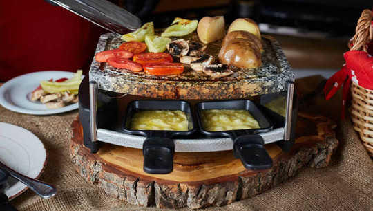 Raclette-Set mit Gemüse Veganes Raclette