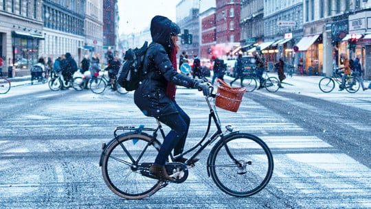 Sicher Fahrrad fahren im Winter Sicher Fahrrad fahren im Winter