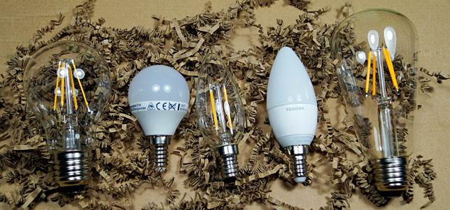 LED-Lampen in verschiedenen Bauformen LED-Lampen sind heute in verschiedenen Bauformen zu haben