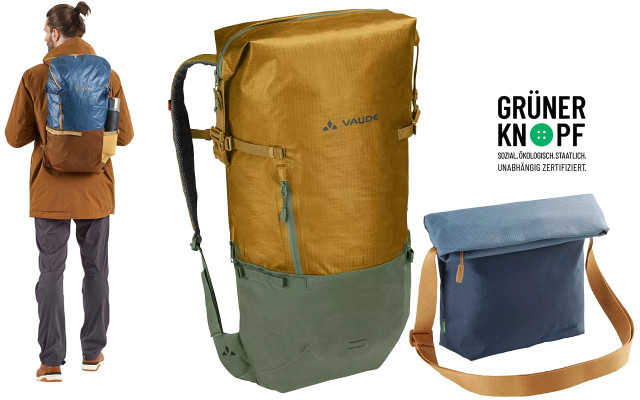 vaude, rucksäcke und taschen, grüner knopf