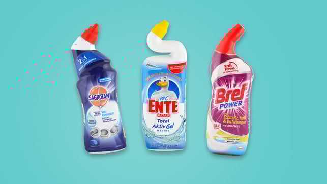 test-wc-reiniger-z-oekotest-210728-1280x720 Öko-Test hat WC-Reiniger getestet, unter anderem die Produkte von Sagrotan, WC-Ente und Bref.
