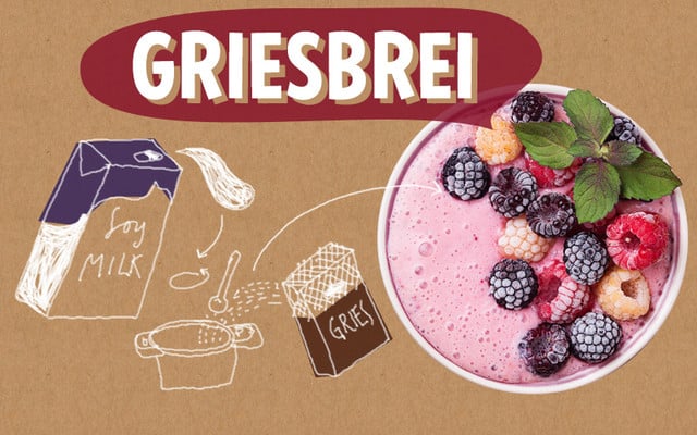 Milchersatz-Produkt: Veganer Griesbrei