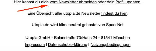 utopia-newsletter-abmelden Utopia Newsletter abmelden