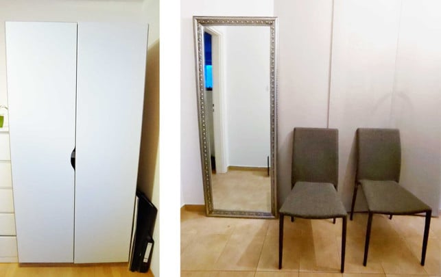 Wohnung nachhaltig einrichten mit kleinem Budget – geht das? Schrank Spiegel Stühle nachhaltig