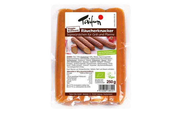 taifun räucherknacker vegetarische grillwurst vegane bratwurst taifun räucherknacker vegetarische grillwurst vegane bratwurst