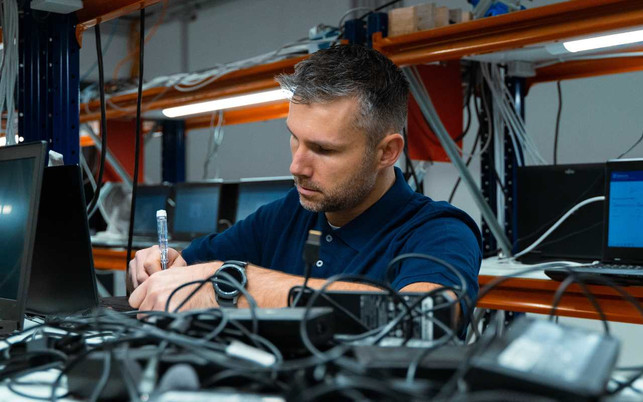 Refurbishment-Prozess von gebrauchter Technik Refurbishment-Prozess von gebrauchter Technik