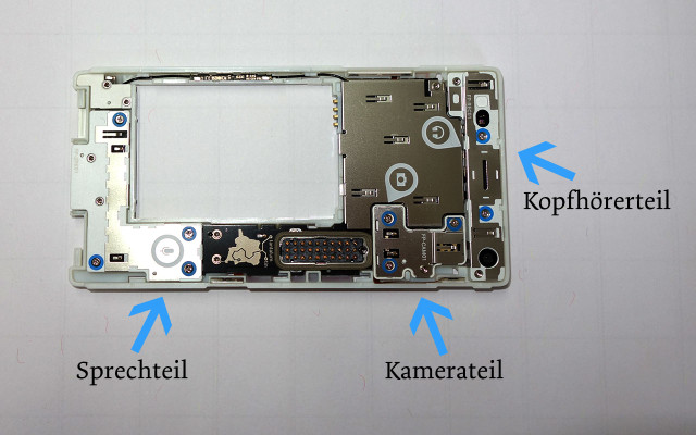 Fairphone 2: Rahmen mit Modulen