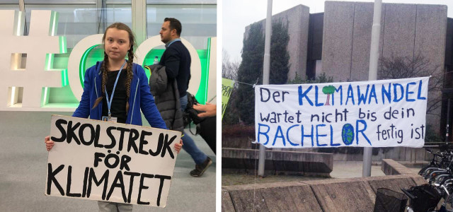Schüler Protest Demonstration Klimaschutz Greta Thunberg