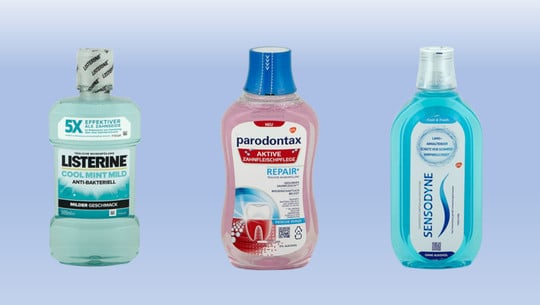 test-mundspuelung-marken2-oekotest-240828 Öko-Test Mundspülung: Wie gut sind Listerine, Parodontax und Sensodyne?