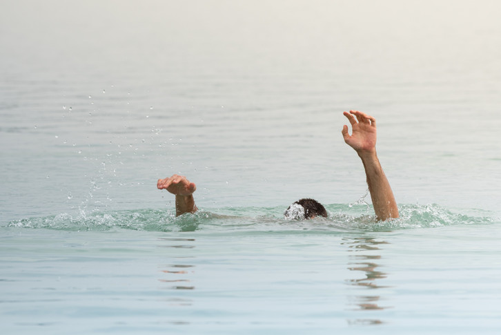 A cold shock in the lake can result in instant drowning.