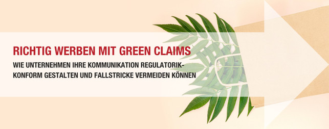 UTOPIA-Whitepaper: Richtig werben mit Green Claims Jetzt downloaden: UTOPIA-Whitepaper „Richtig werben mit Green Claims“