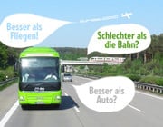 Fernbus Vergleich Auto Bus Bahn Flugzeug öko