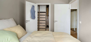 geschlossene Schlafzimmertür