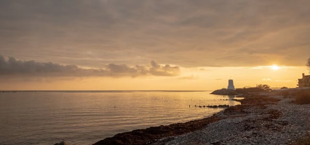 Sonnenuntergang an der dänischen Küste