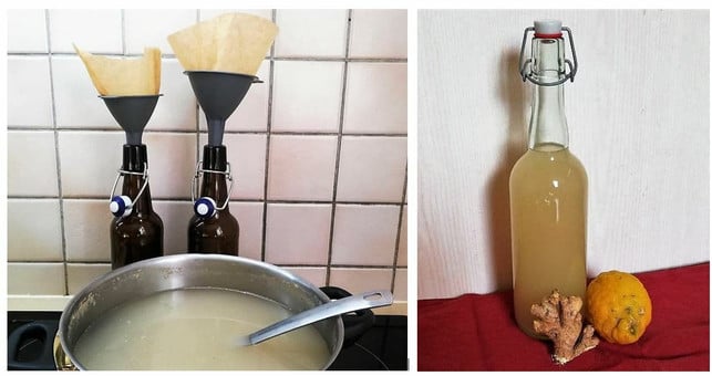 lasse-das-fertig-fermentierte-ginger-beer-am-beste-victoria-clauss-utopia-210608_download Lasse das fertig fermentierte Ginger Beer am besten noch einmal durch einen Kaffeefilter laufen.