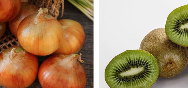 Zwiebeln und Kiwis: Welche Lebensmittel sind bei Erkältung gesund?