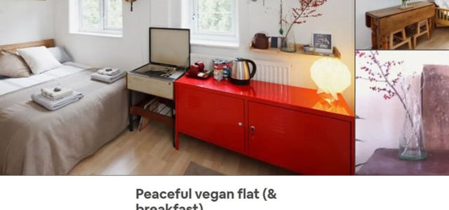 Airbnb, vegan, vegetarisch