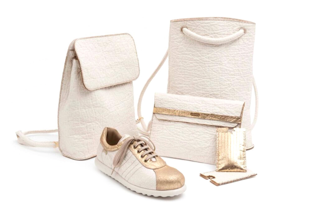 Veganes Leder aus Ananasfaser von Piñatex. Veganes Leder aus Ananasfaser von Piñatex.