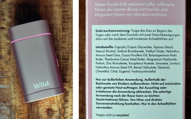 Test: Deos von Wild kann man nachfüllen – wie gut sind sie? deo inhaltsstoffe