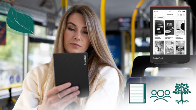 E-Book oder Print? Für Leseratten ist der E-Reader die nachhaltigere Wahl. E-Book oder Print? Für Leseratten ist der E-Reader die nachhaltigere Wahl.