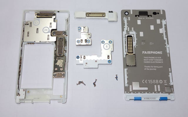 Fairphone 2: die Einzelteile