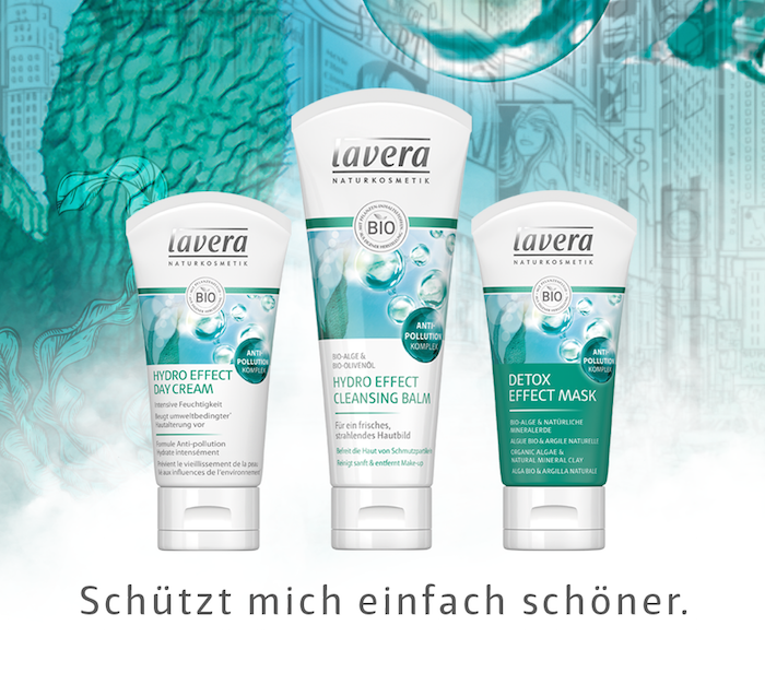 lavera Hydro Effect Pflegeserie Feuchtigkeitspflege Detox Maske