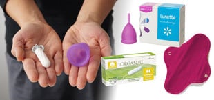 Bio-Tampons, waschbare Binden, Menstruationstassen & -schwämmchen Bio-Tampons, waschbare Binden, Menstruationstassen & -schwämmchen