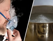 inhalieren bei erkältung Inhalation Inhalieren Wasserdampf Vernebler Kochsalz