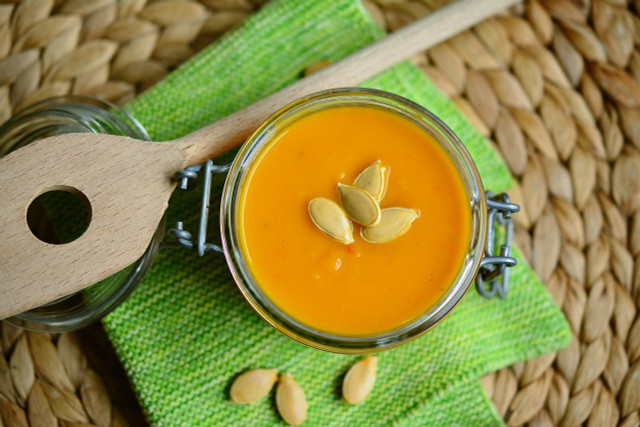 Pumpkin soup is an autumn classic.