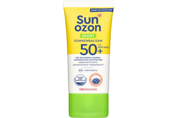 Rossmann sunozon Sonnenbalsam Sport LSF50