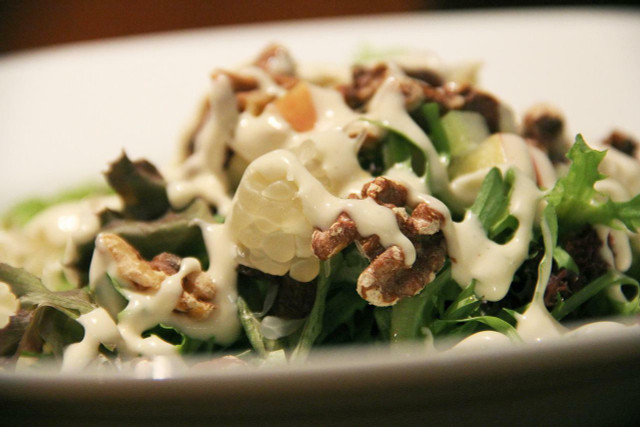 Tahini dressing goes well with a wide variety of salads. 