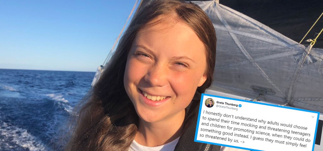 Greta Thunberg, Twitter, Hater