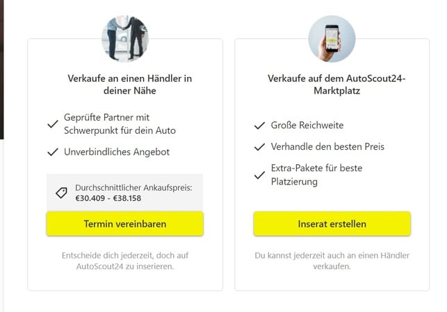 nach-der-online-schaetzung-kannst-du-bei-autoscout2-autoscout24-screenshot-250107_download Nach der Online-Schätzung kannst du bei Autoscout24 dein gebrauchtes Auto direkt oder über Inserat verkaufen.