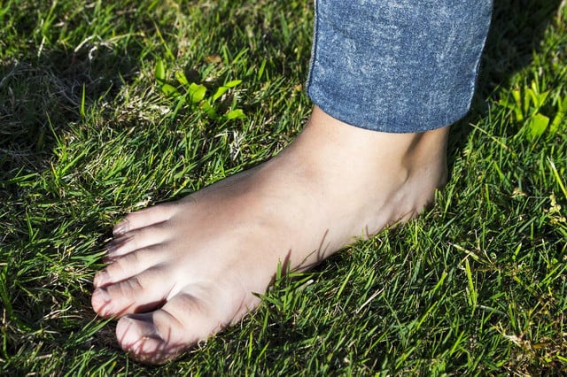 Going barefoot has many health benefits.