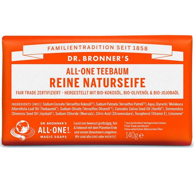 Dr. Bronner's Reine Naturseife Rose – Vegan & Biologisch Abbaubar