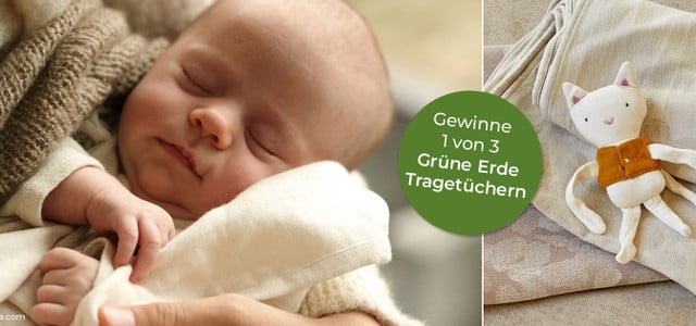 Grüne Erde Gewinnspiel Baby Tragetuch ökologischer babyschlaf