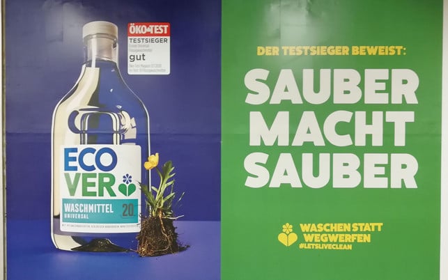 ecover werbung waschmittel ecover werbung waschmittel