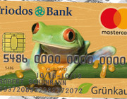 Kreditkarte aus Bioplastik