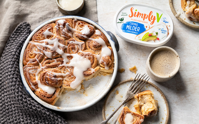 Zimt-Frischkaese-Roellchen Käse-Alternativen