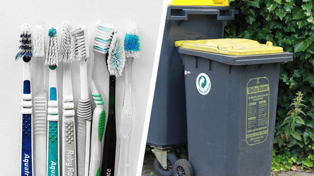 zahnburste-gelber-sack-e-anna-shvets-pb-Serdar_A-220104-1280x720 Warum dürfen Zahnbürsten, Plastikschüsseln und Kugelschreiber nicht in der Gelben Tonne entsorgt werden?